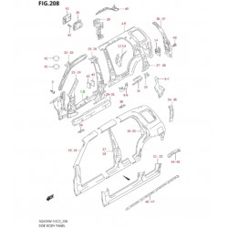 Bas de caisse intérieur - Grand-Vitara 5 portes