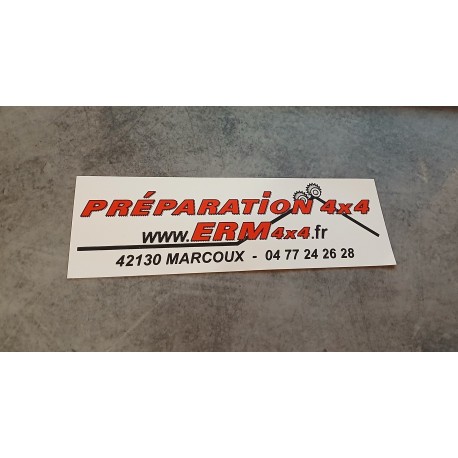 Autocollant ERM - 17,5 x 5,5 cm