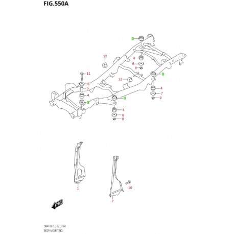 Silentbloc de caisse - JIMNY/ Grand-Vitara