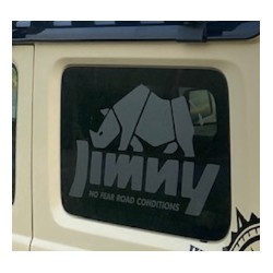 Autocollant dépoli Rhino - Vitres arrières/la paire