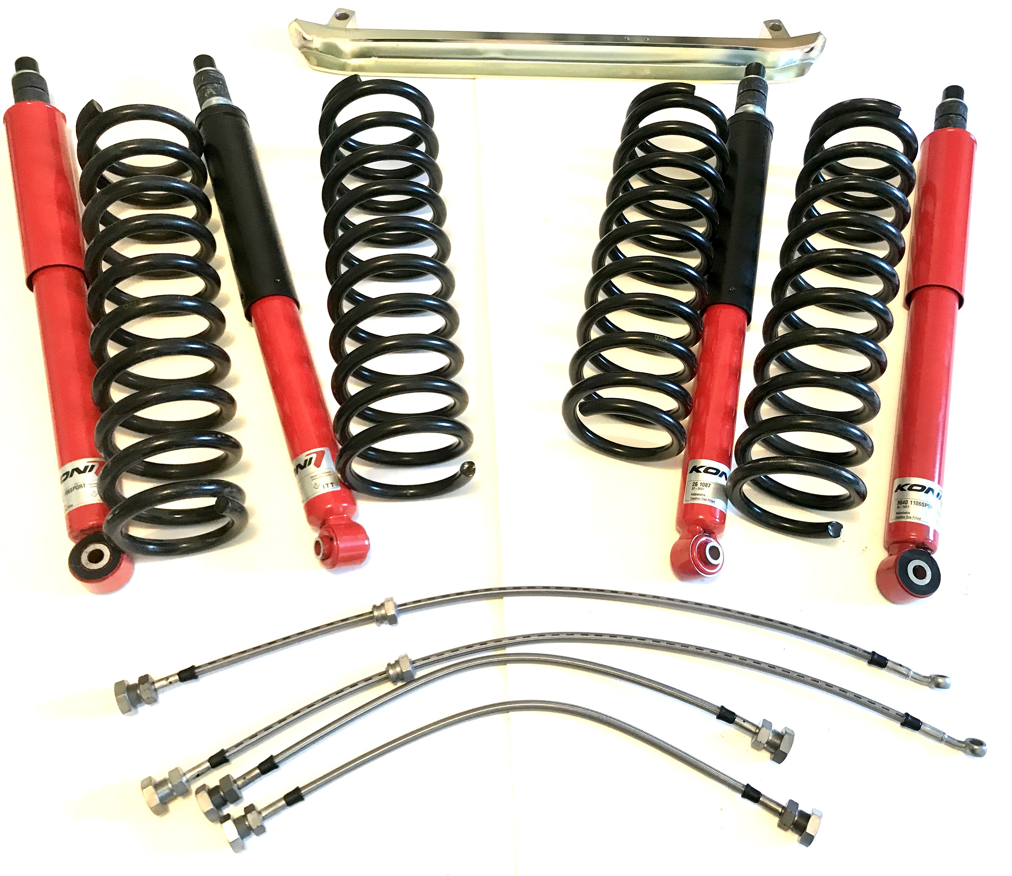 Lot De 4 Amortisseurs à Ressort Intégré 70 Mm – Aluminium CNC – Pour RC Crawler 1/10 SCX10, TRX-4, D90, MST – Sans Huile
