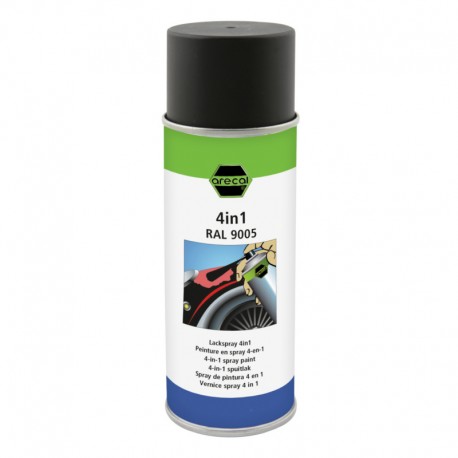 Peinture Spray 4 en 1 RAL 9005 - ARECAL